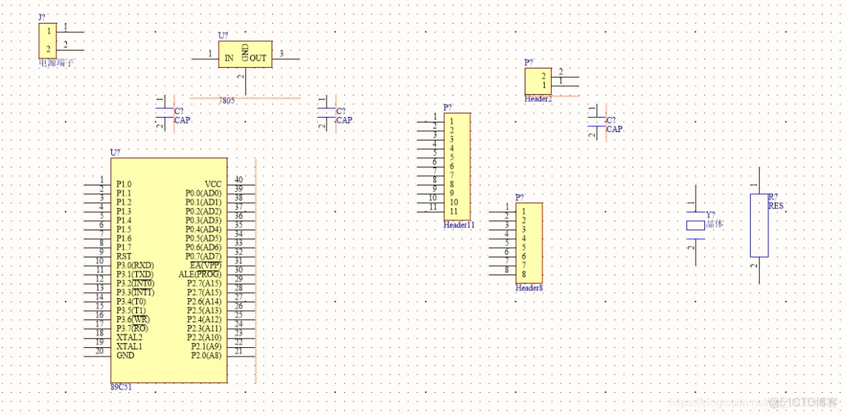 Altium Designer 18 速成实战 第三部分 原理图的绘制 （二十三）实例绘制原理图--AT89C51_AT89C51原理图绘制_37